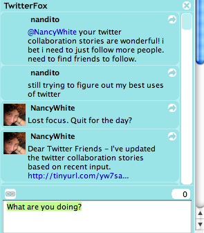 Twitter window